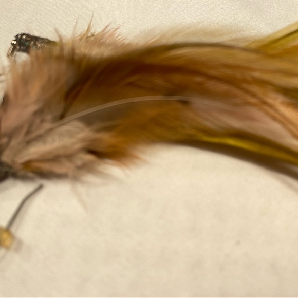 Feather Earrings in Earthy Tones - Picture 6 of 6